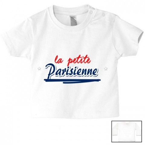 Tee-shirt de bébé la petite Parisienne bold