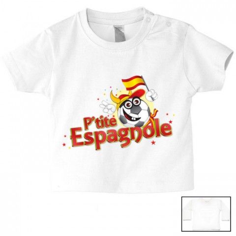 Tee-shirt de bébé p’tite Espagnole