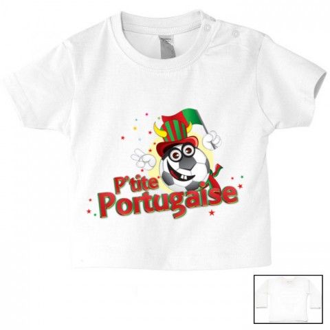 Tee-shirt de bébé p’tite Portugaise