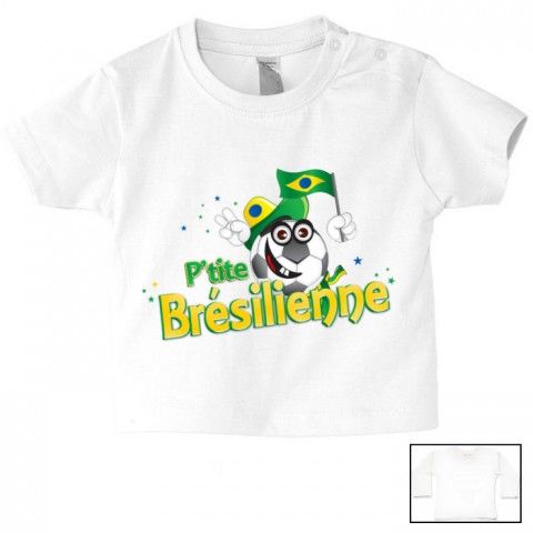 Tee-shirt de bébé p’tite Brésilienne