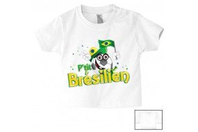 Tee-shirt de bébé p’tit Brésilien