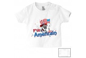 Tee-shirt de bébé p’tit Américain