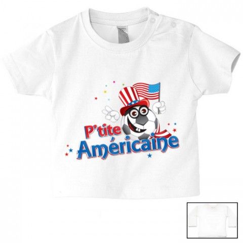 Tee-shirt de bébé p’tite Américaine