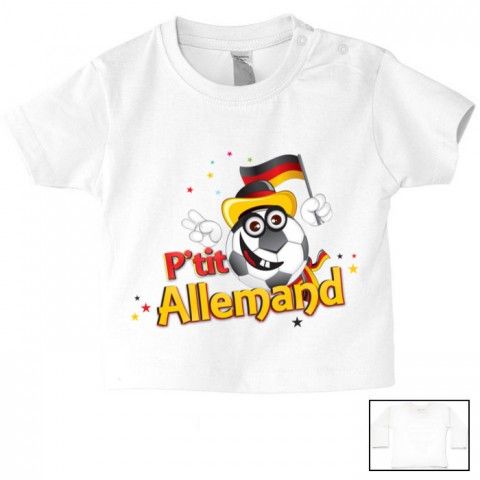 Tee-shirt de bébé p’tit Allemand