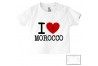 Tee-shirt de bébé i love Morocco