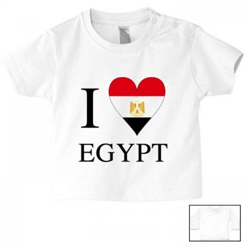 Tee-shirt de bébé i love Egypt