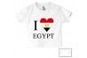 Tee-shirt de bébé i love Egypt