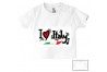 Tee-shirt de bébé i love Italy