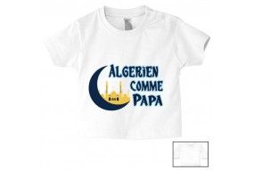 Tee-shirt de bébé Algérien comme papa