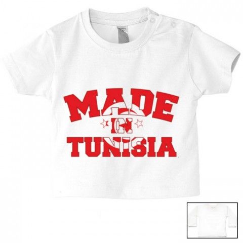 Tee-shirt de bébé made in Tunisia