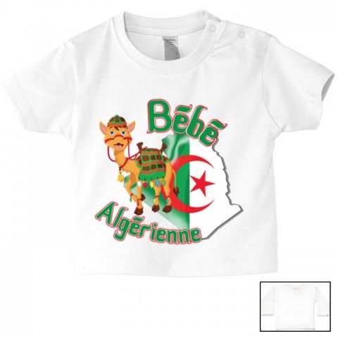 Tee-shirt de bébé bébé Algérienne camel