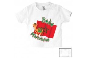 Tee-shirt de bébé bébé Marocaine camel