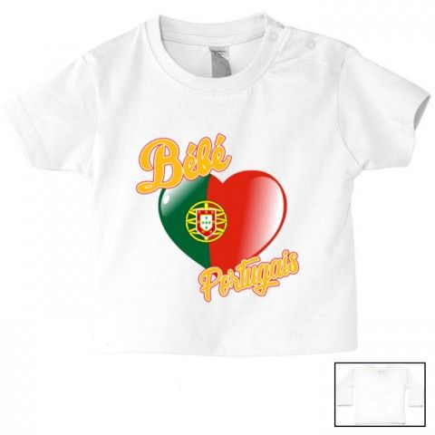 Tee-shirt de bébé bébé Portugais