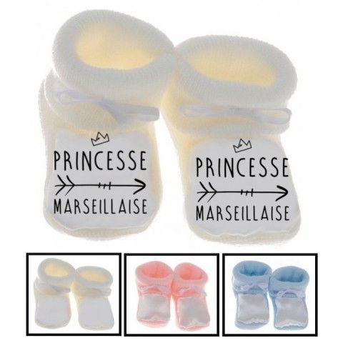 Chaussons de bébé princesse Marseillaise