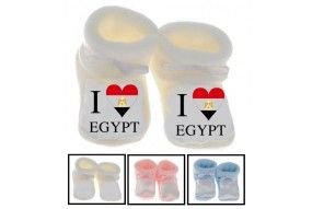 Chaussons de bébé i love Egypt