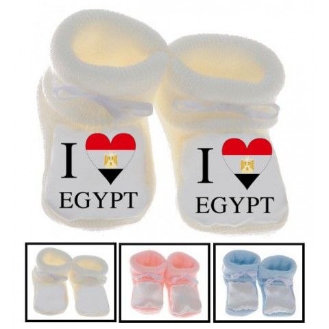 Chaussons de bébé i love Egypt