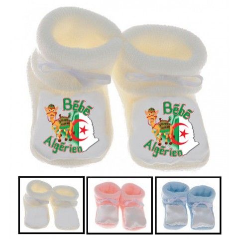 Chaussons de bébé bébé Algérien camel