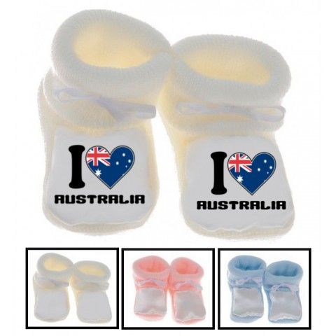 Chaussons de bébé i love Australia