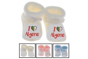 Chaussons de bébé i love Algerie