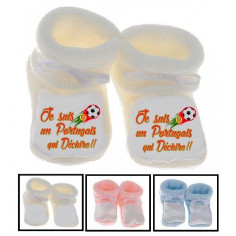 Chaussons de bébé je suis à croquer fille