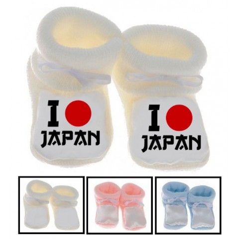 Chaussons de bébé i love Japan