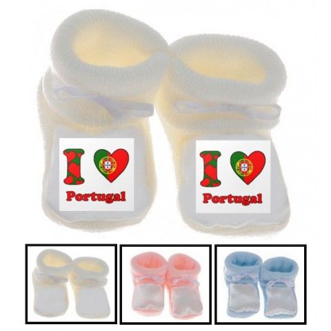 Chaussons de bébé i love Portugal