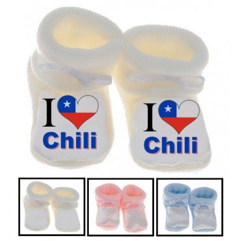 Chaussons de bébé i love Chili