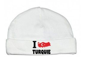 Bonnet de bébé i love Tunisia bold