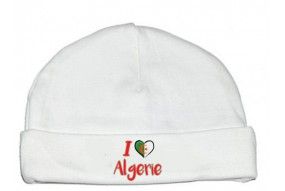 Bonnet de bébé i love Algerie