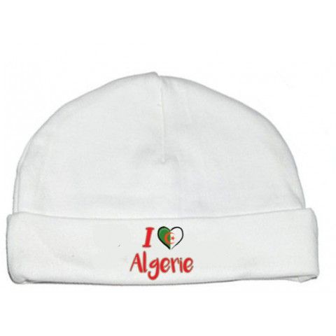 Bonnet de bébé i love Algerie