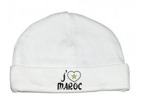 Bonnet de bébé j’aime Maroc