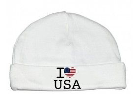 Bonnet de bébé i love USA