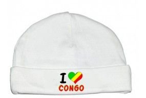 Bonnet de bébé i love Congo