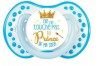 Tétine personnalisée Penguins bleue silicone