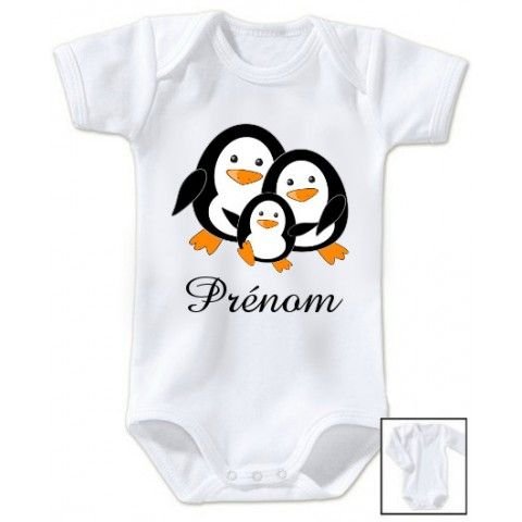 Body De Bebe Pingouin Personnalise