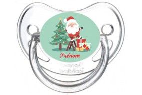 Tétine de bébé Père Noël sapin personnalisée
