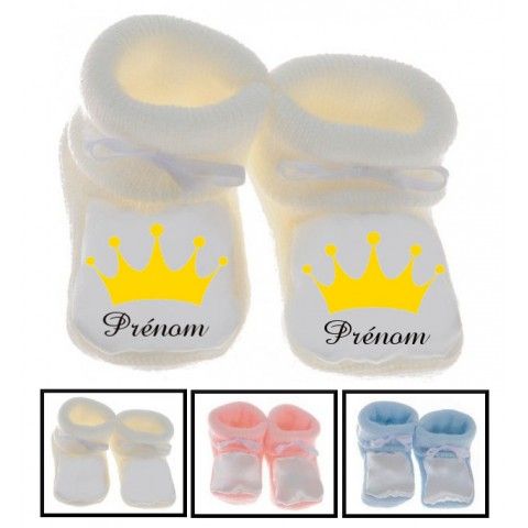 Chaussons de bébé lancement de fusée personnalisée