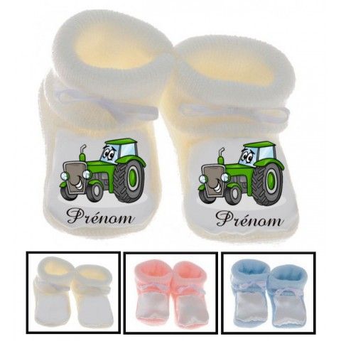 Chaussons de bébé lancement de fusée personnalisée