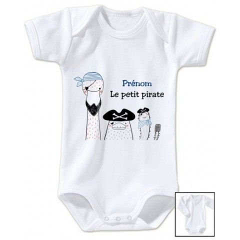 Body De Bebe Equipage Le Petit Pirate Personnalisee