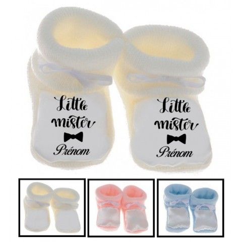 Chaussons de bébé lancement de fusée personnalisée