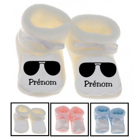 Chaussons de bébé lancement de fusée personnalisée