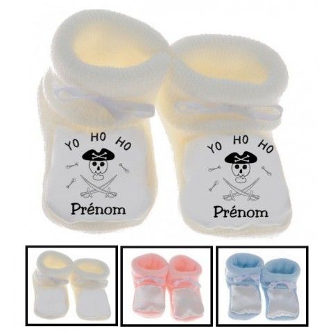 Chaussons de bébé lancement de fusée personnalisée