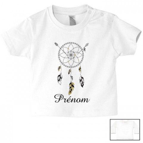 Tee-shirt de bébé lancement de fusée personnalisée