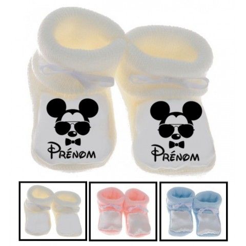 Chaussons de bébé lancement de fusée personnalisée