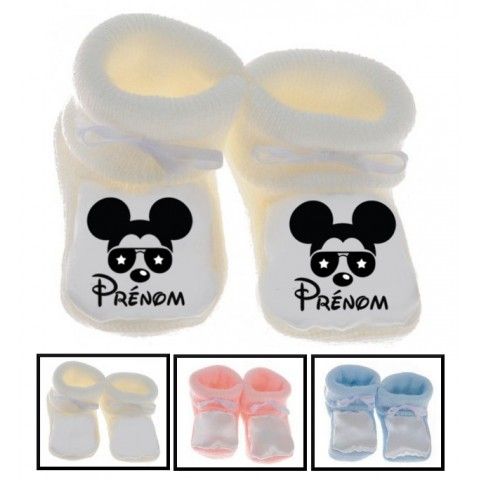 Chaussons de bébé lancement de fusée personnalisée