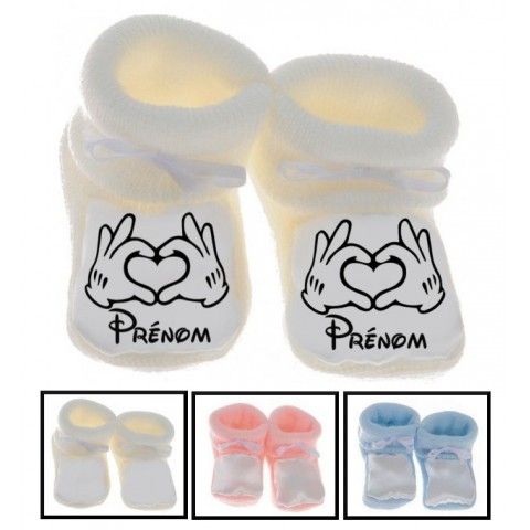 Chaussons de bébé lancement de fusée personnalisée