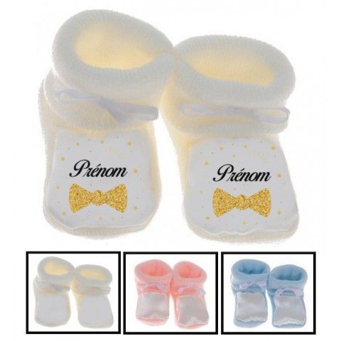 Chaussons de bébé lancement de fusée personnalisée