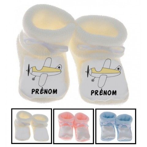 Chaussons de bébé lancement de fusée personnalisée