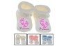 Chaussons de bébé château rose personnalisée