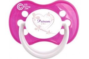 Tétine de bébé château rose personnalisée